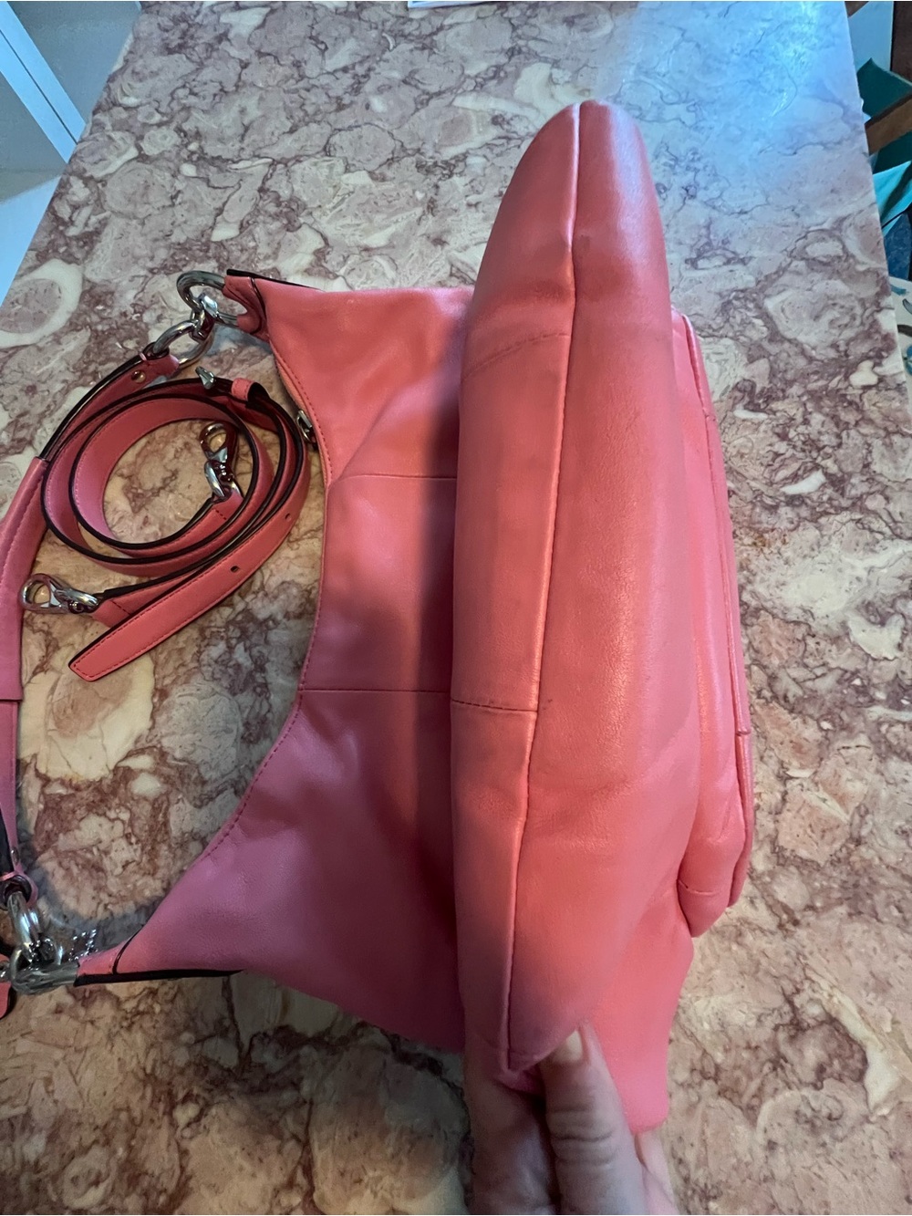 Coach Kristin Rose Crossbody Or Shoulder Bag with Front Flap F 22306 Immaculate - Picture 8 of 10